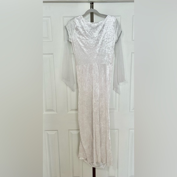 Costume halloween Angel woman size medium California collections white/silver - Picture 4 of 5